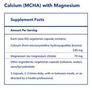 Calcium (MCHA) with Magnesium (180 Capsules)