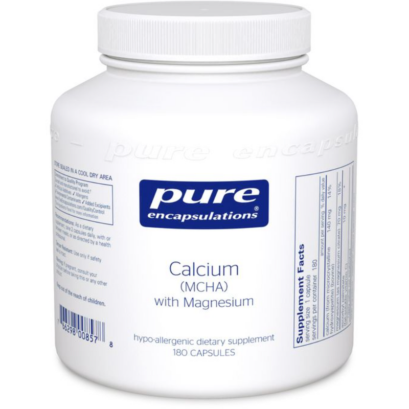 Calcium (MCHA) with Magnesium (180 Capsules)