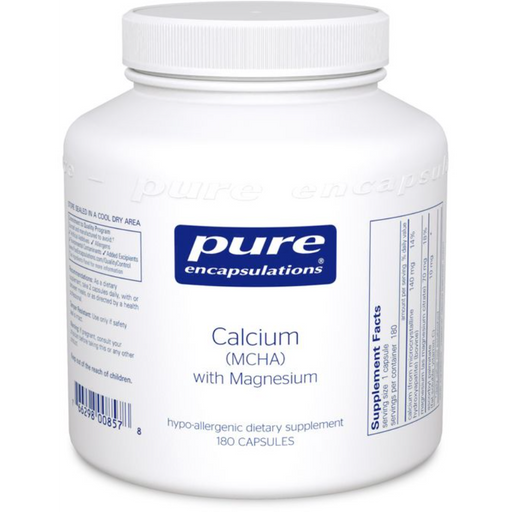 Calcium (MCHA) with Magnesium (180 Capsules)-Vitamins & Supplements-Pure Encapsulations-Pine Street Clinic