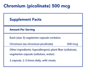 Chromium (picolinate) (500 mcg)