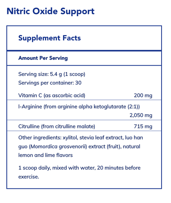 Nitric Oxide Support (162 Grams)-Vitamins & Supplements-Pure Encapsulations-Pine Street Clinic