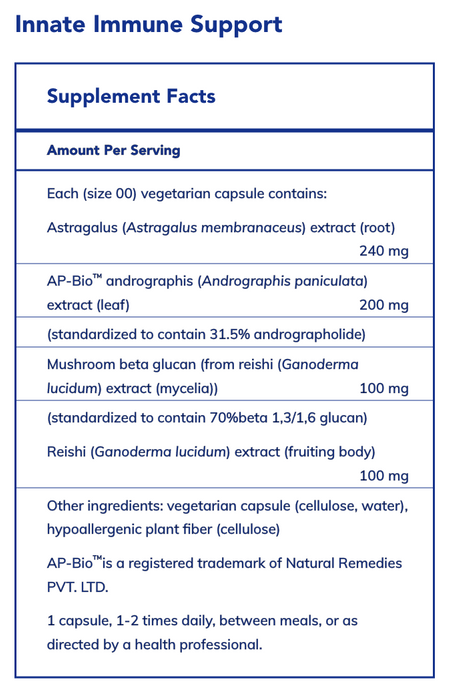 Innate Immune Support (60 Capsules)-Vitamins & Supplements-Pure Encapsulations-Pine Street Clinic