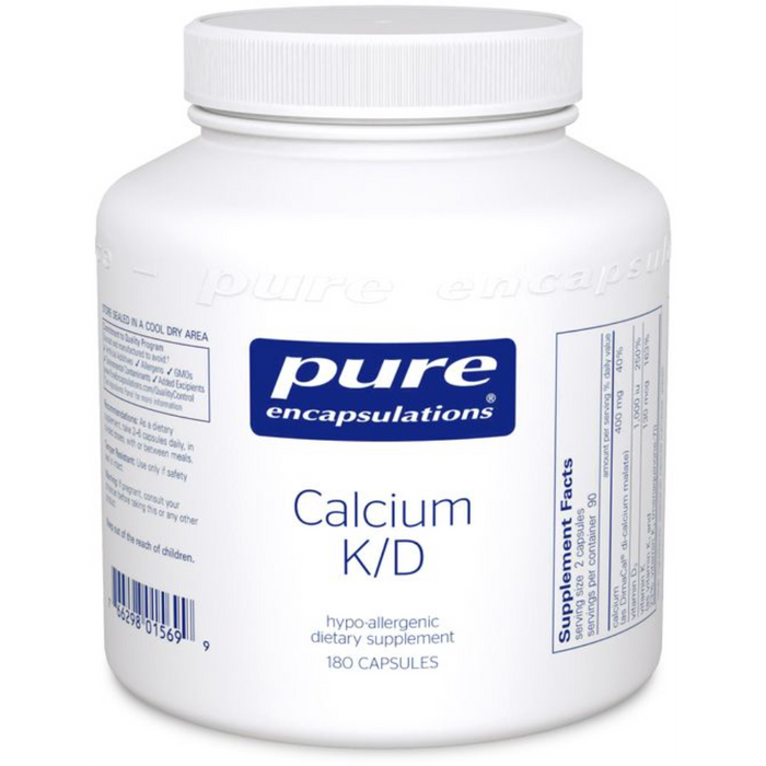 Calcium K/D (180 Capsules)-Vitamins & Supplements-Pure Encapsulations-Pine Street Clinic