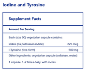 Iodine and Tyrosine (120 Capsules)