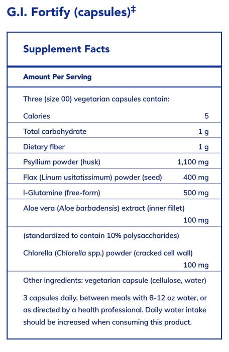 Gi Fortify Powder Pure Encapsulations - G.I. Fortify - 120 Capsules — Pine Street Clinic