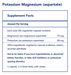 Potassium Magnesium (aspartate)