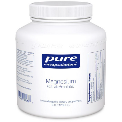 Magnesium (citrate/malate)-Vitamins & Supplements-Pure Encapsulations-90 Capsules-Pine Street Clinic