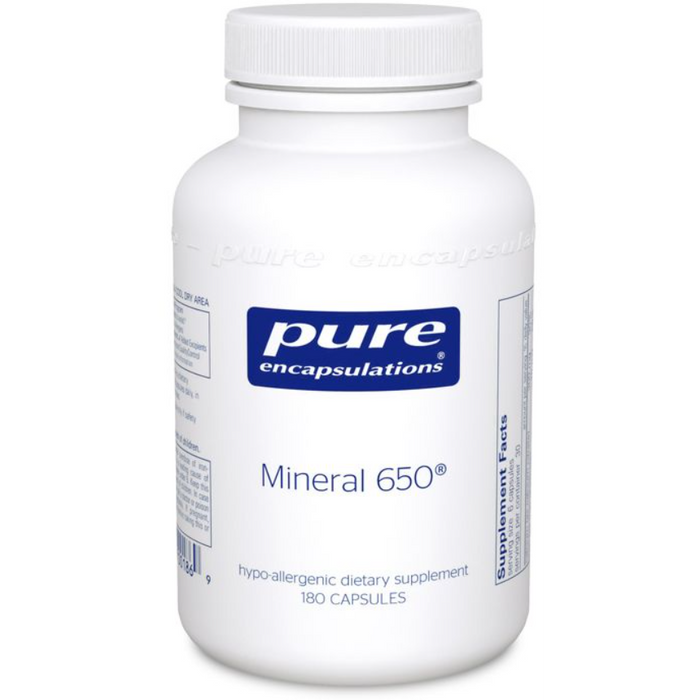 Mineral 650 (180 Capsules)-Vitamins & Supplements-Pure Encapsulations-Pine Street Clinic