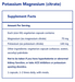 Potassium Magnesium (citrate) (180 Capsules)