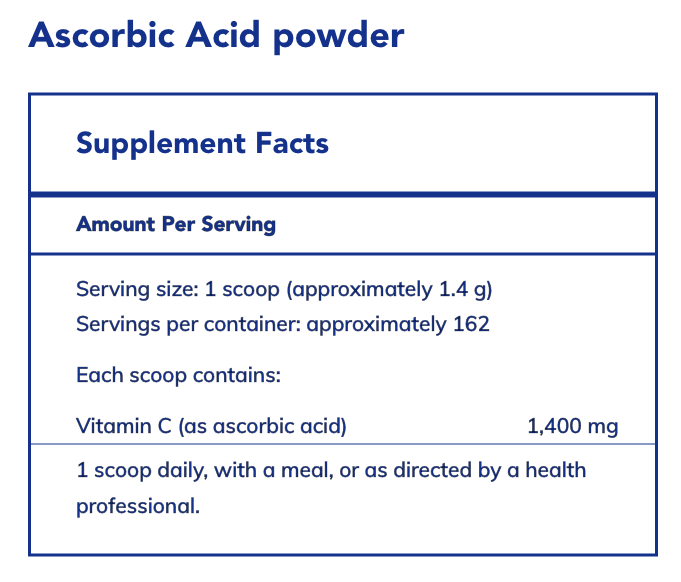 Ascorbic Acid powder (227 Grams)