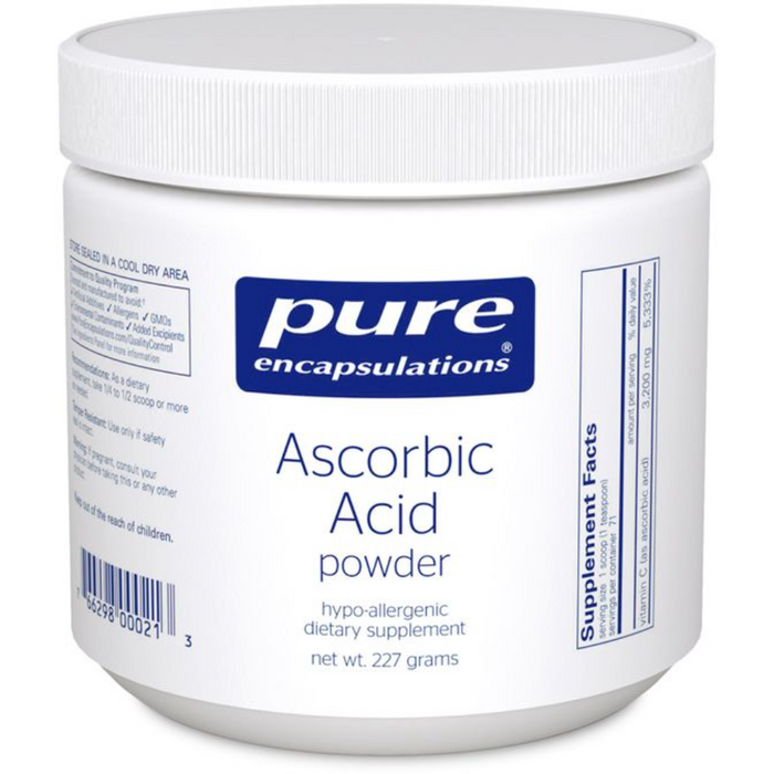 Ascorbic Acid powder (227 Grams)-Vitamins & Supplements-Pure Encapsulations-Pine Street Clinic