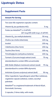 Lipotropic Detox (120 Capsules)