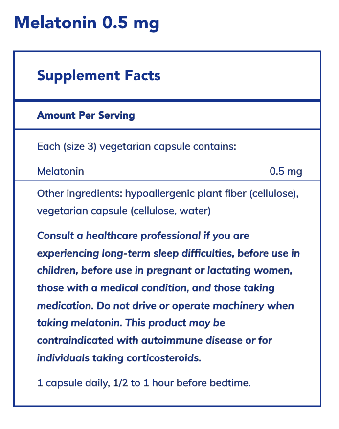 Melatonin (0.5 mg)