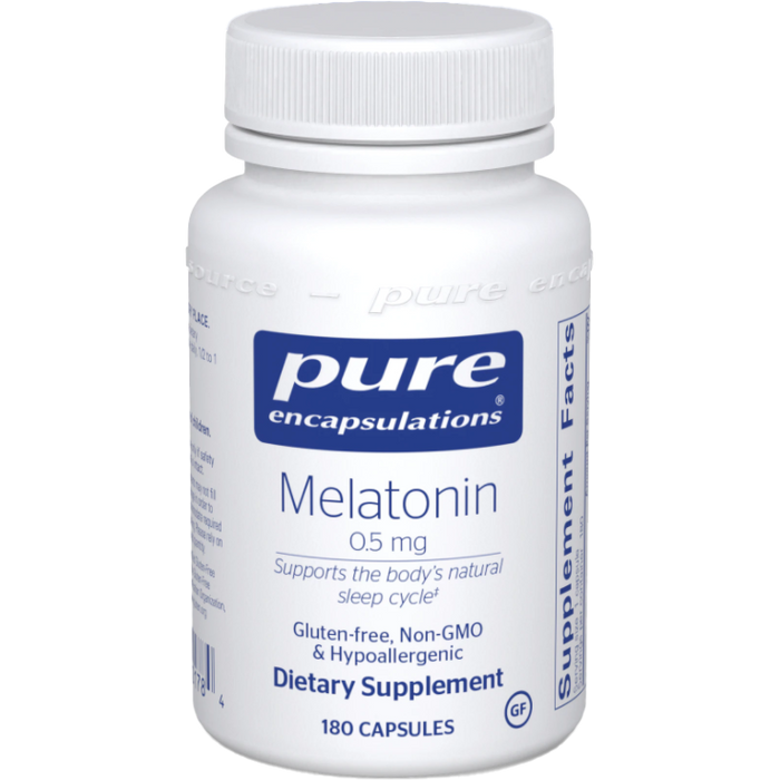 Melatonin (0.5 mg)-Vitamins & Supplements-Pure Encapsulations-60 Capsules-Pine Street Clinic