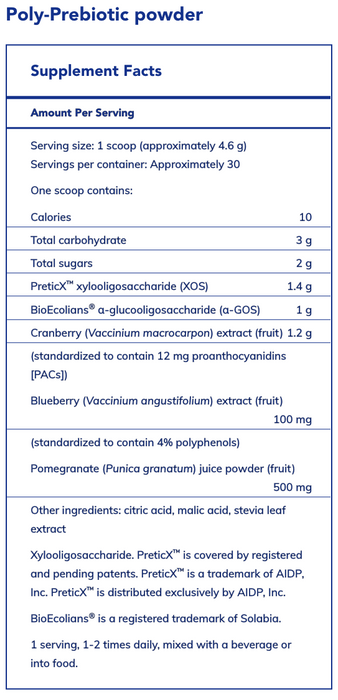 Poly-Prebiotic Powder (138 Grams)