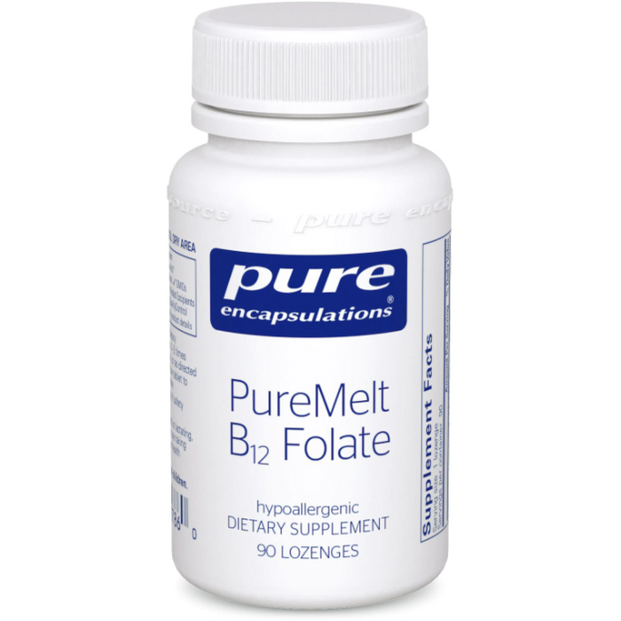 PureMelt B12 Folate (90 Lozenges)-Vitamins & Supplements-Pure Encapsulations-Pine Street Clinic