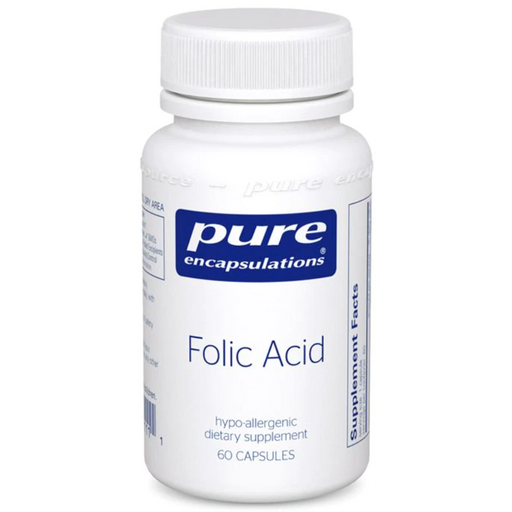 Folic Acid (60 Capsules)-Vitamins & Supplements-Pure Encapsulations-Pine Street Clinic
