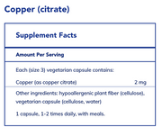 Copper (citrate) (60 Capsules)