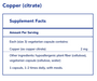 Copper (citrate) (60 Capsules)-Vitamins & Supplements-Pure Encapsulations-Pine Street Clinic