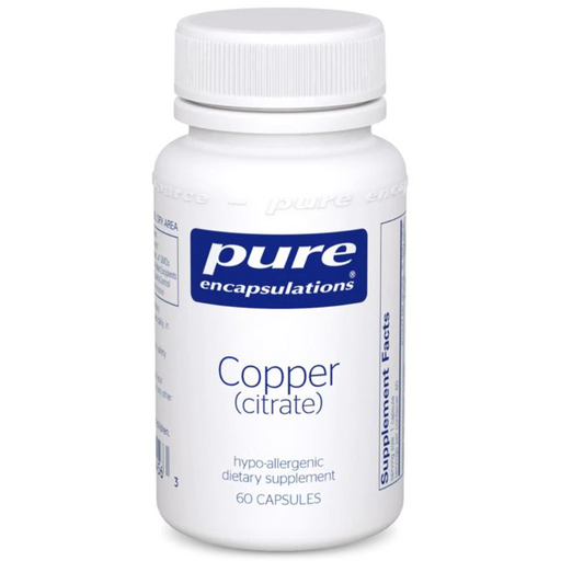 Copper (citrate) (60 Capsules)-Vitamins & Supplements-Pure Encapsulations-Pine Street Clinic