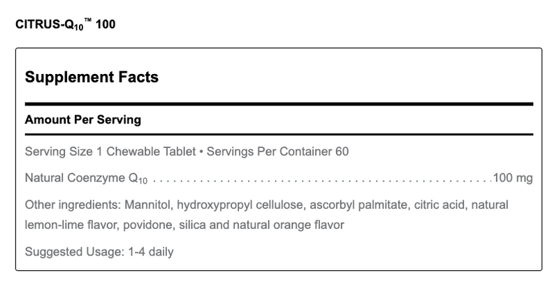 Citrus-Q10 100 (60 Tablets)
