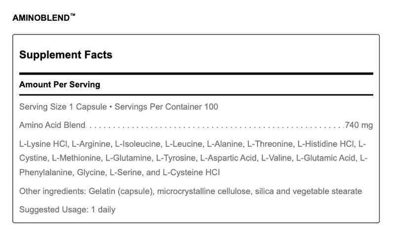Aminoblend (100 Capsules)
