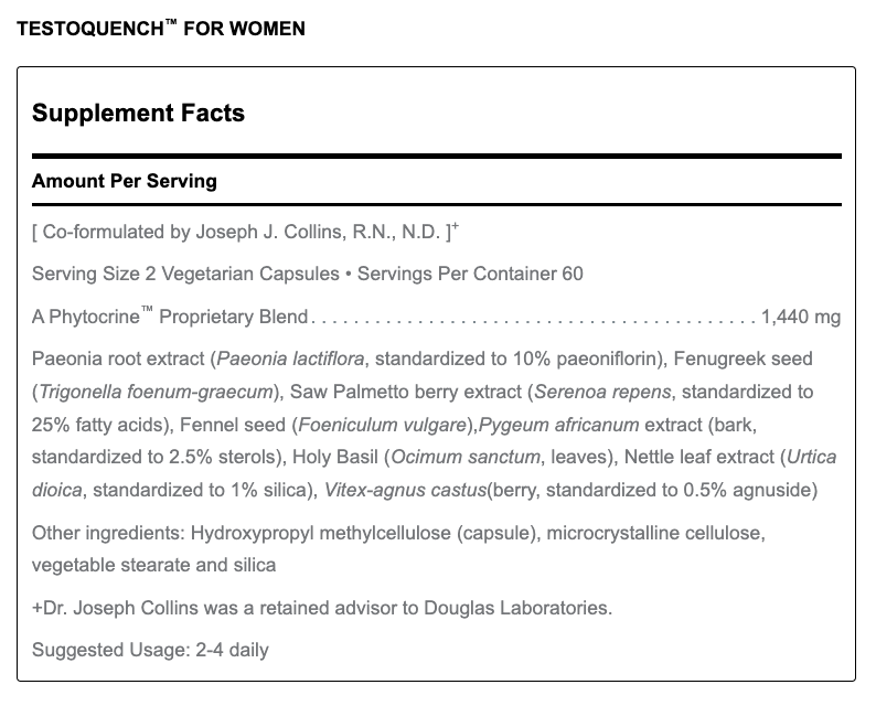 TestoQuench for Women (120 Capsules)