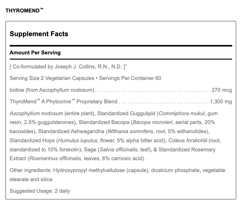 ThyroMend (120 Capsules)