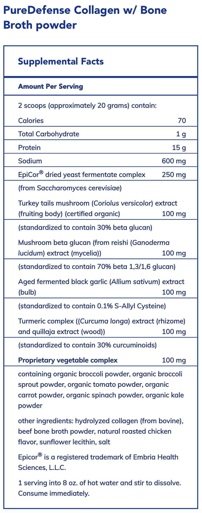 PureDefense Collagen w/ Bone Broth Powder (400 Grams)