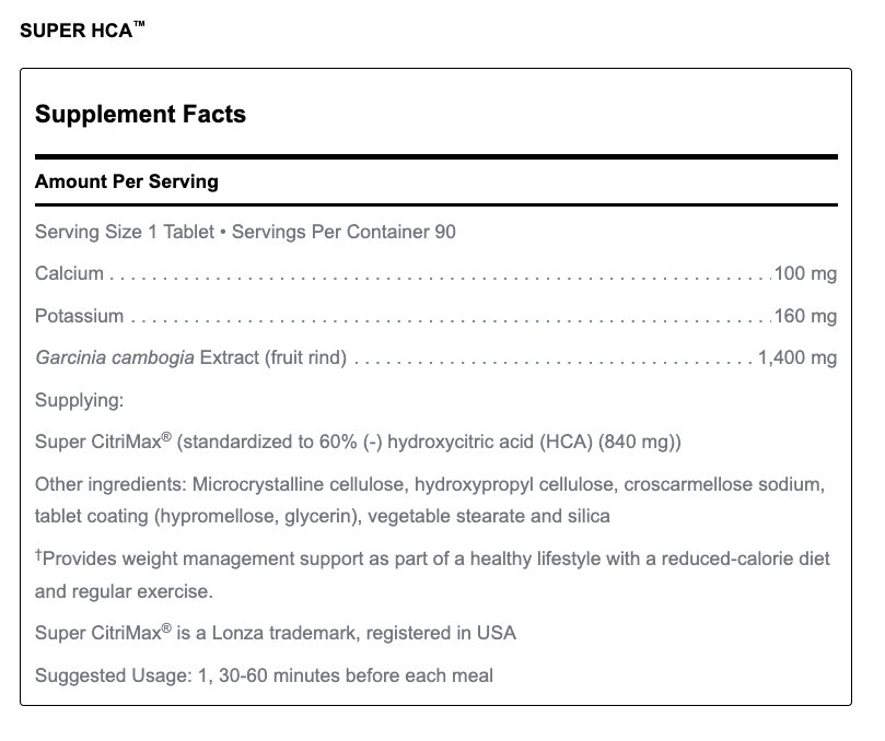 Super HCA (90 Tablets)