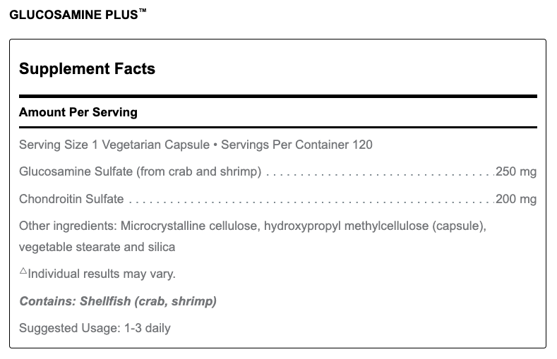 Glucosamine Plus (120 Capsules)