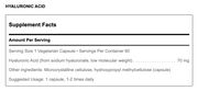 Hyaluronic Acid (60 Capsules)