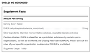 DHEA 25 mg