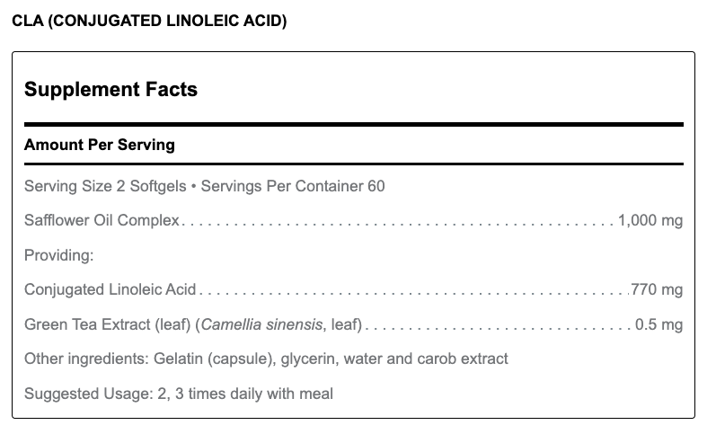 CLA (Conjugated Linoleic Acid) (120 Softgels)-Douglas Laboratories-Pine Street Clinic