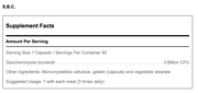 S.B.C (Saccharomyces Boulardii) (50 Capsules)