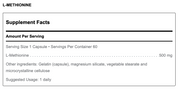 L-Methionine (60 Capsules)