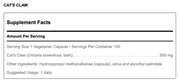 Cat's Claw (100 Capsules)