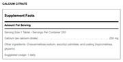 Calcium Citrate (250 Tablets)