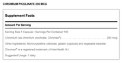 Chromium Picolinate (100 Capsules)