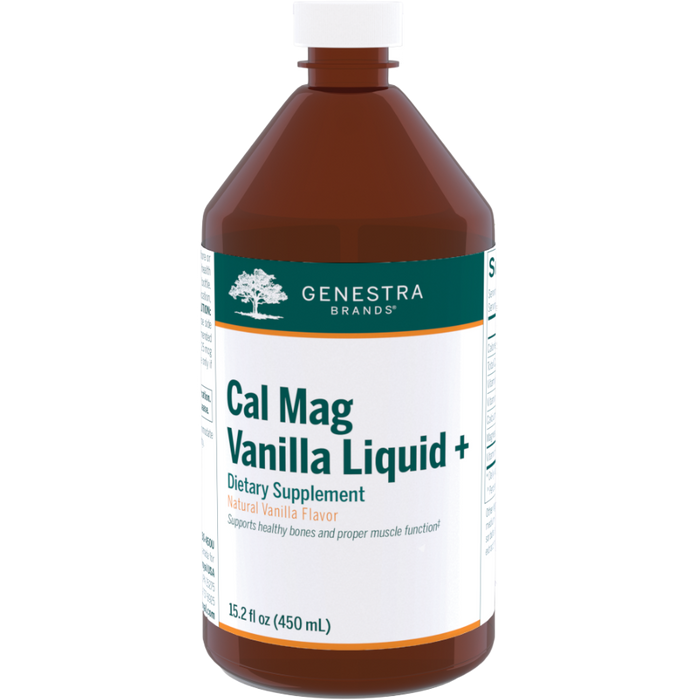 Cal Mag Vanilla Liquid + (450 ml)-Vitamins & Supplements-Genestra-Pine Street Clinic