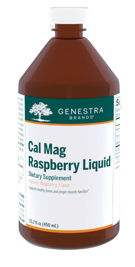 Cal Mag Raspberry Liquid (450 ml)-Vitamins & Supplements-Genestra-Pine Street Clinic