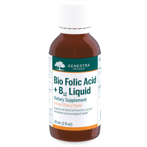 Bio Folic Acid + B12 Liquid (30 ml)-Genestra-Pine Street Clinic