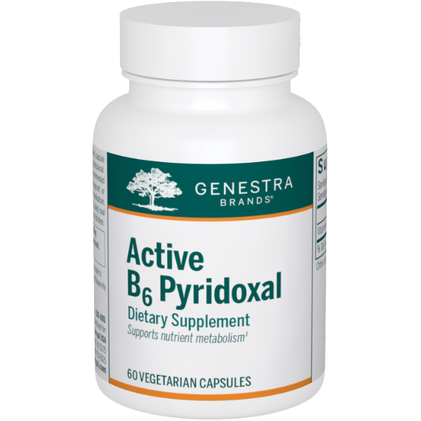 ACTIVE B6 Pyridoxal (60 Capsules)-Vitamins & Supplements-Genestra-Pine Street Clinic