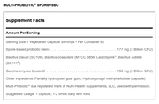 Multi-Probiotic Spore + SBC (60 Capsules)