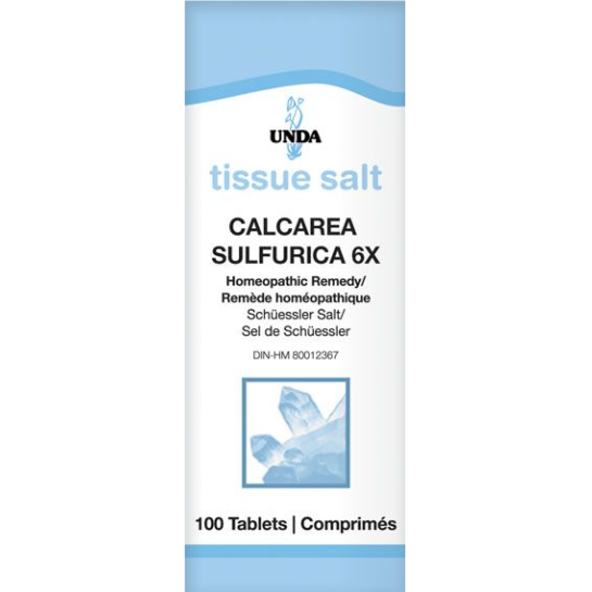 Calcarea Sulfurica 6X (100 Tablets)-Vitamins & Supplements-UNDA-Pine Street Clinic