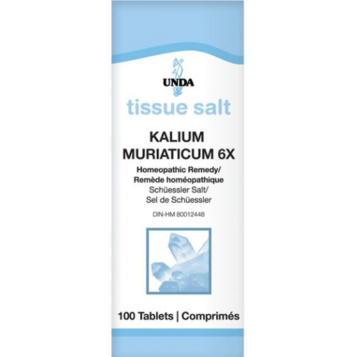 Kalium Muriaticum 6X (100 Tablets)-Vitamins & Supplements-UNDA-Pine Street Clinic