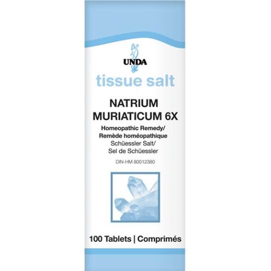 Natrium Muriaticum 6X (100 Tablets)-Vitamins & Supplements-UNDA-Pine Street Clinic