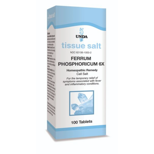 Ferrum Phosphoricum 6X (100 Tablets)-Vitamins & Supplements-UNDA-Pine Street Clinic