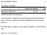 Glutathione Reduced 500 mg (60 Capsules)