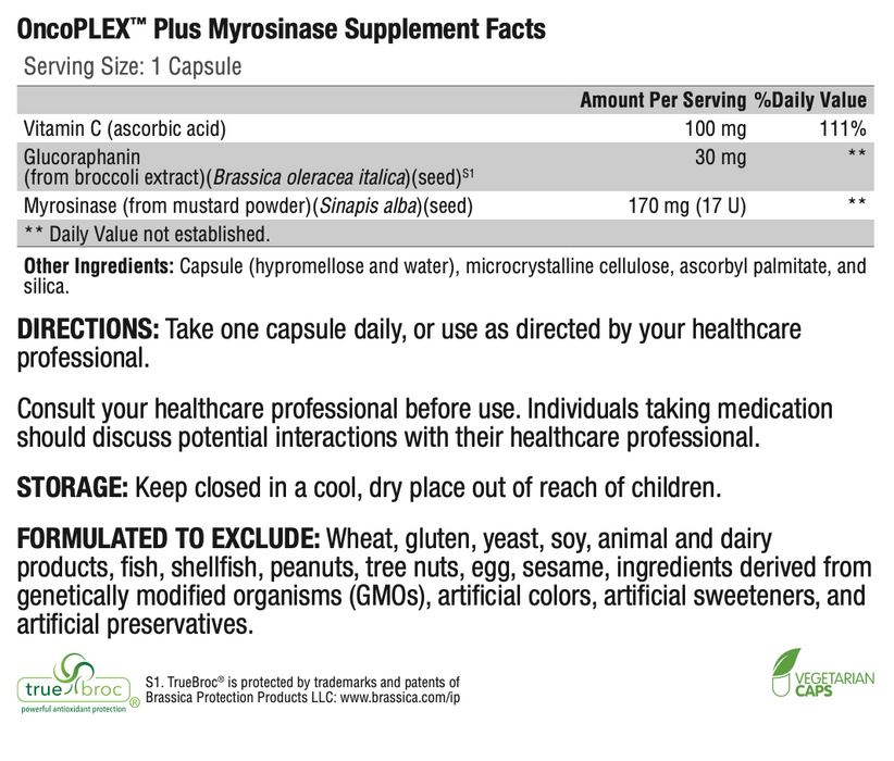 OncoPLEX Plus Myrosinase (30 Capsules)-Vitamins & Supplements-Xymogen-Pine Street Clinic